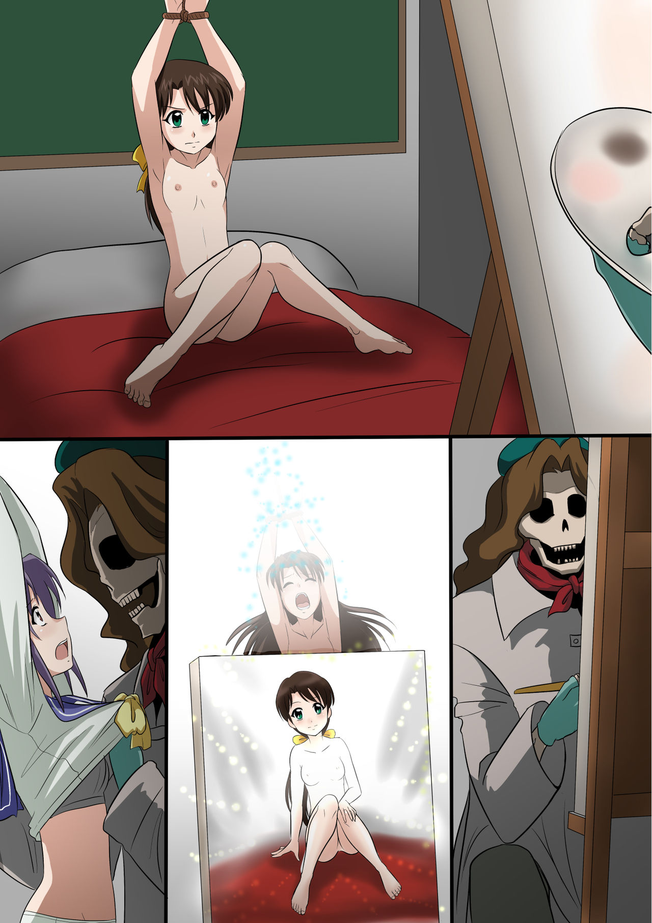 [新炎館 (紫月秋夜、トキ)] 絵画封印の話 (学校の怪談)