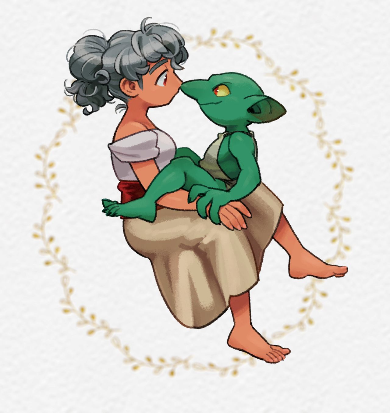 [久米だいら] 異言語なふたなり♀×ゴブリン♂