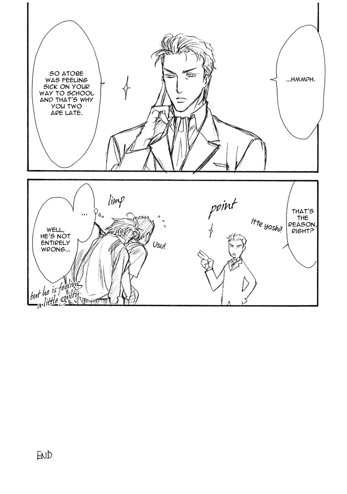 (C70) [ケモノノハナシ (柏樹ヒロム)] 途中下車 (テニスの王子様) [英訳]