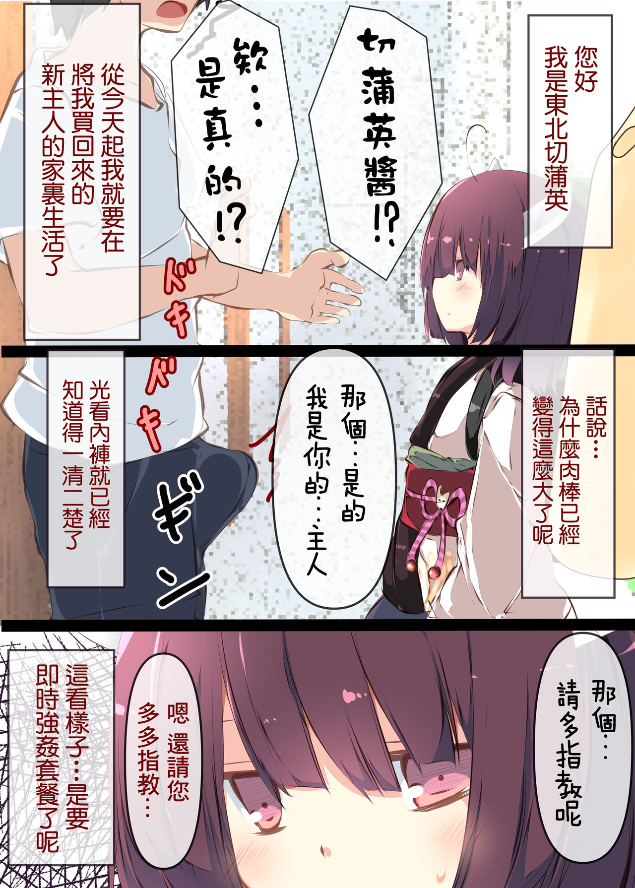 [たぶちさんち (たぶち)] 通販で買われたきりたんがマスターの早漏チンポに困惑するおはなし (VOICEROID) [中国翻訳] [DL版]