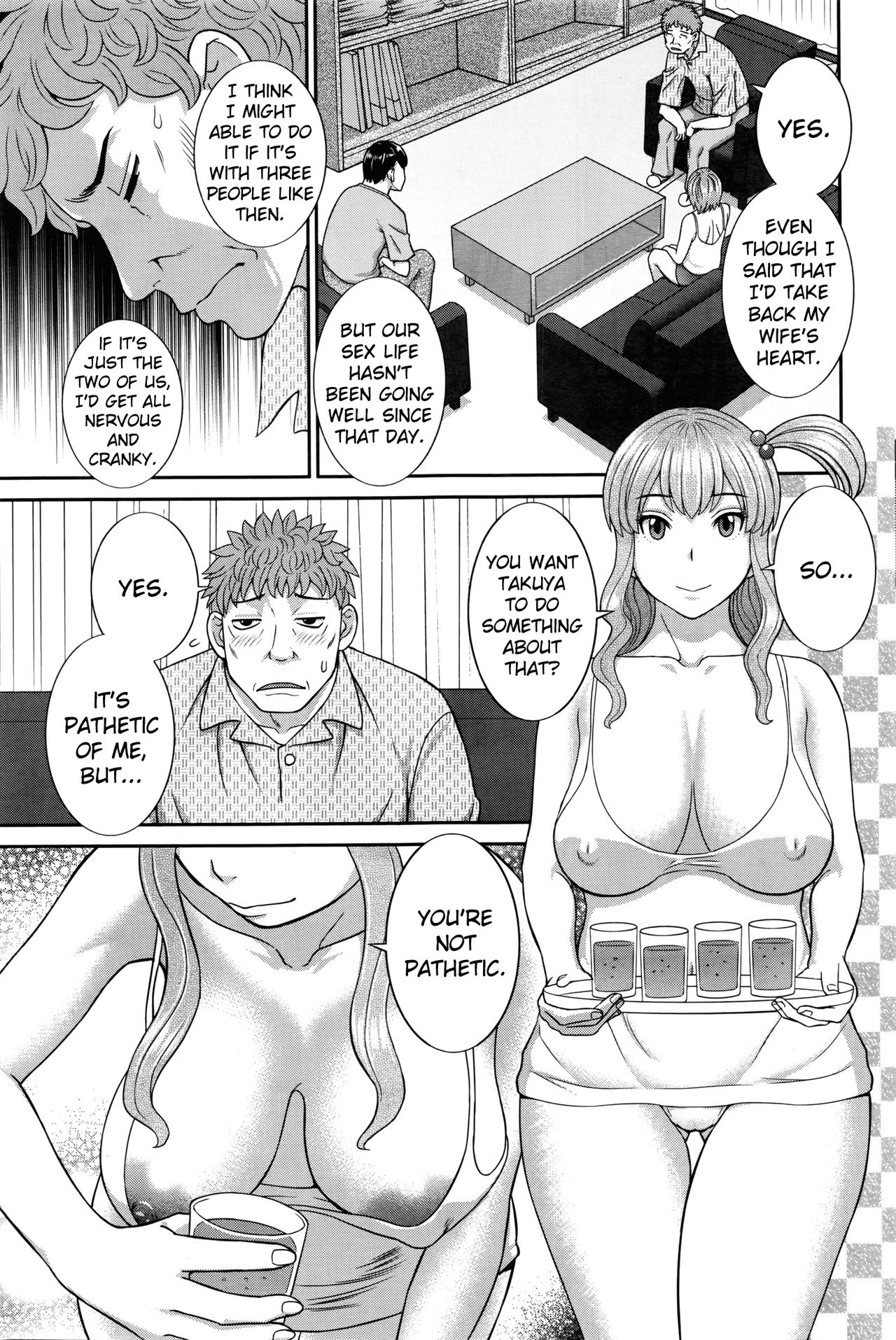 [かわもりみさき] 奥さんと彼女と♥ 第10-19話 [英訳]