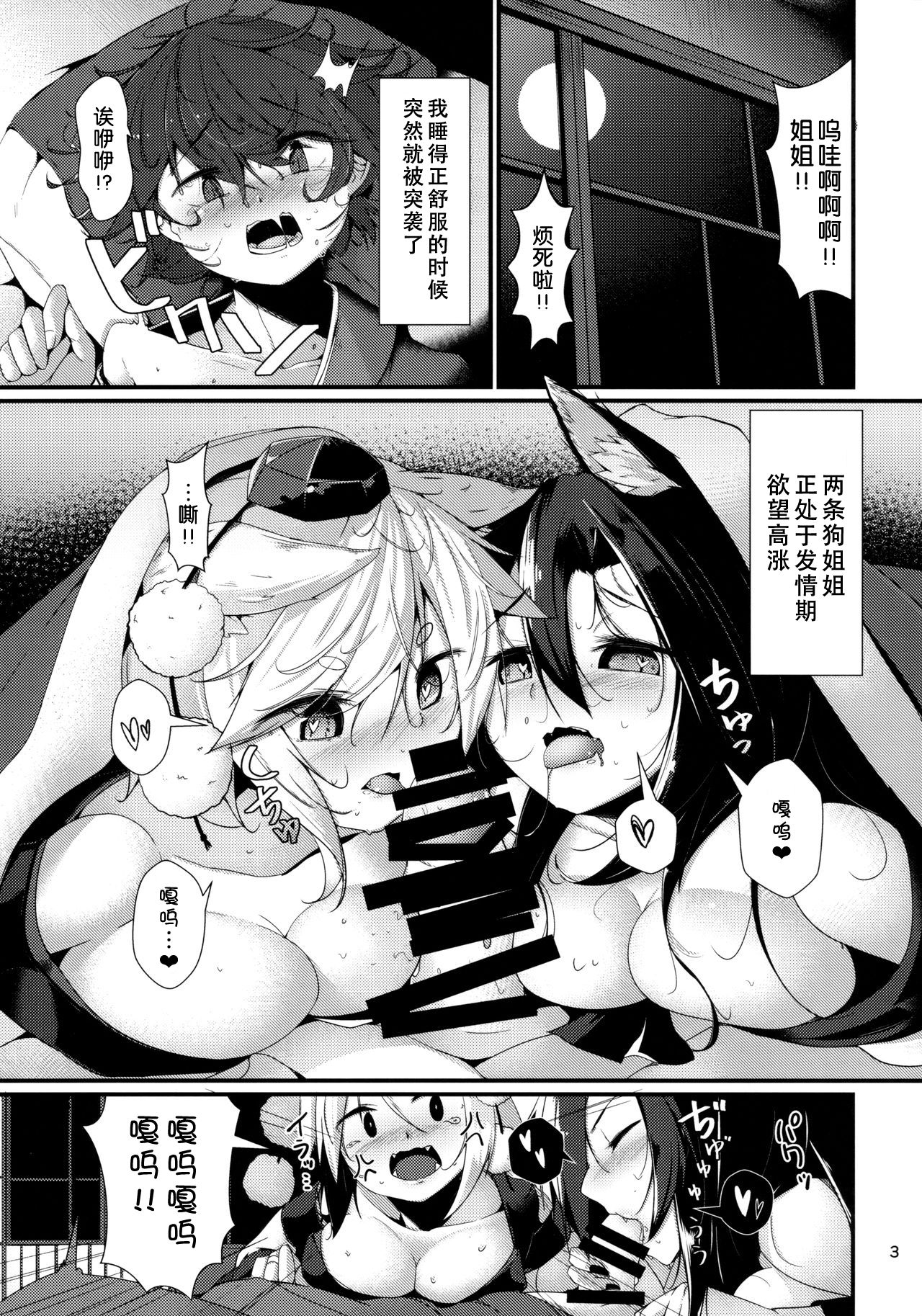 (紅楼夢13) [何かの部屋 (平)] 犬のお姉ちゃん達の発情 躾 (東方Project) [中国翻訳]