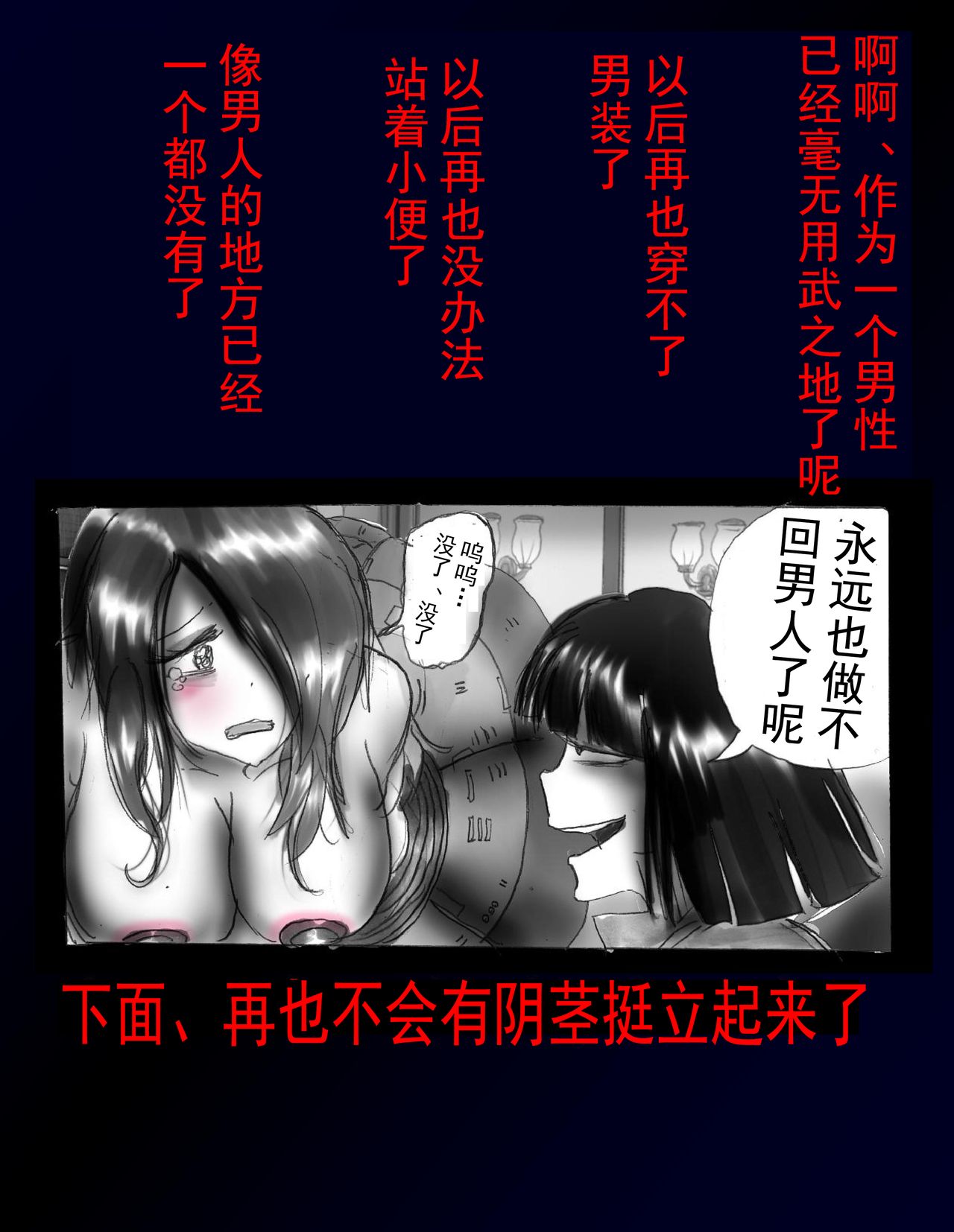 [女人化研究所 (milda7)] 強制女体化ドレス [中国翻訳]