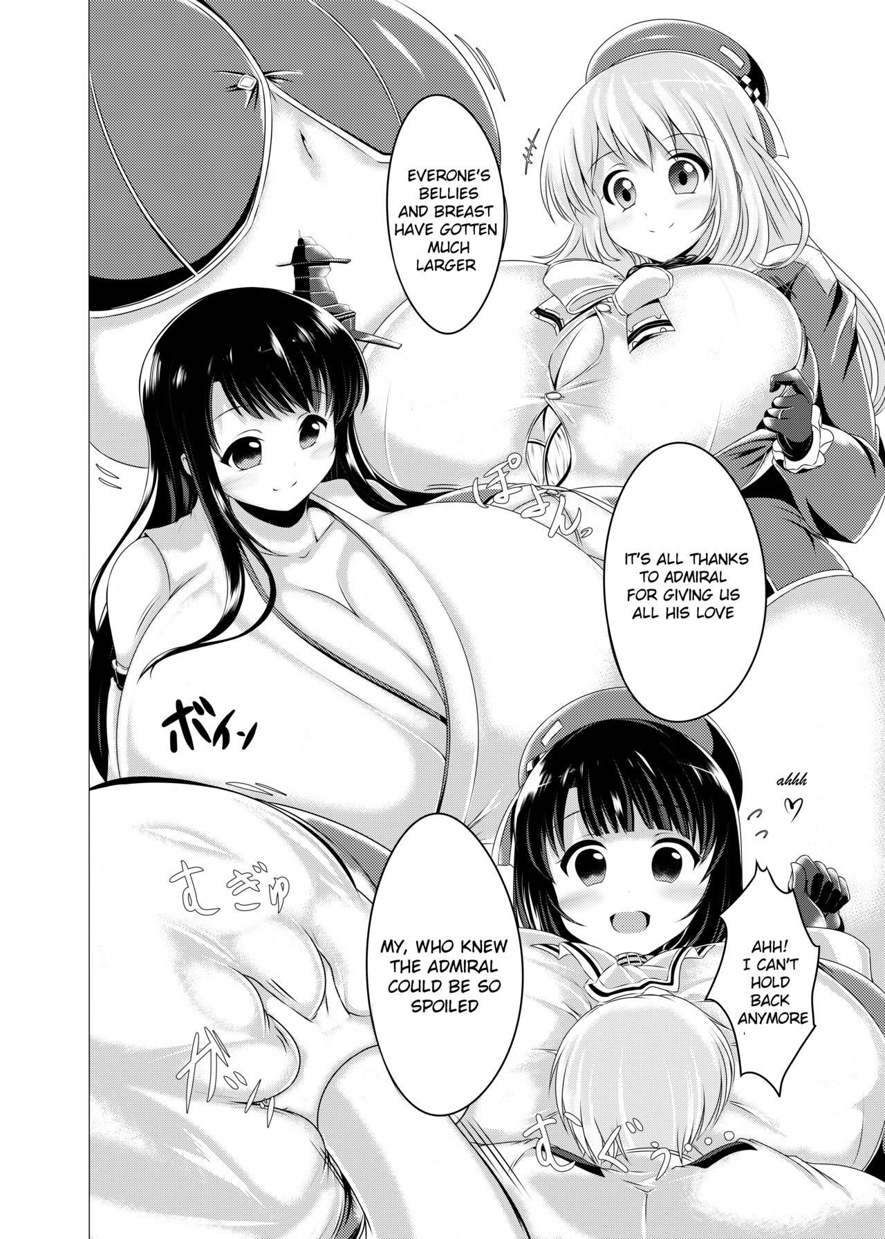 [Heap upper K (黒風ノ空)] ボテむぎゅこれくしょん 重これ (艦隊これくしょん -艦これ-) [英訳] [DL版]