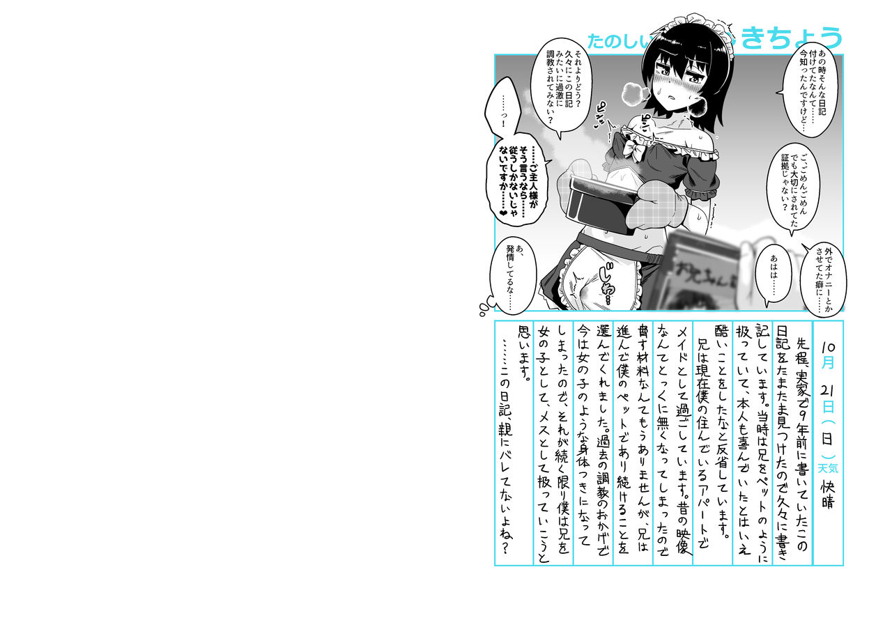 [縦横一線 (品川ミクズ)] お兄ちゃん調教日記 [DL版]