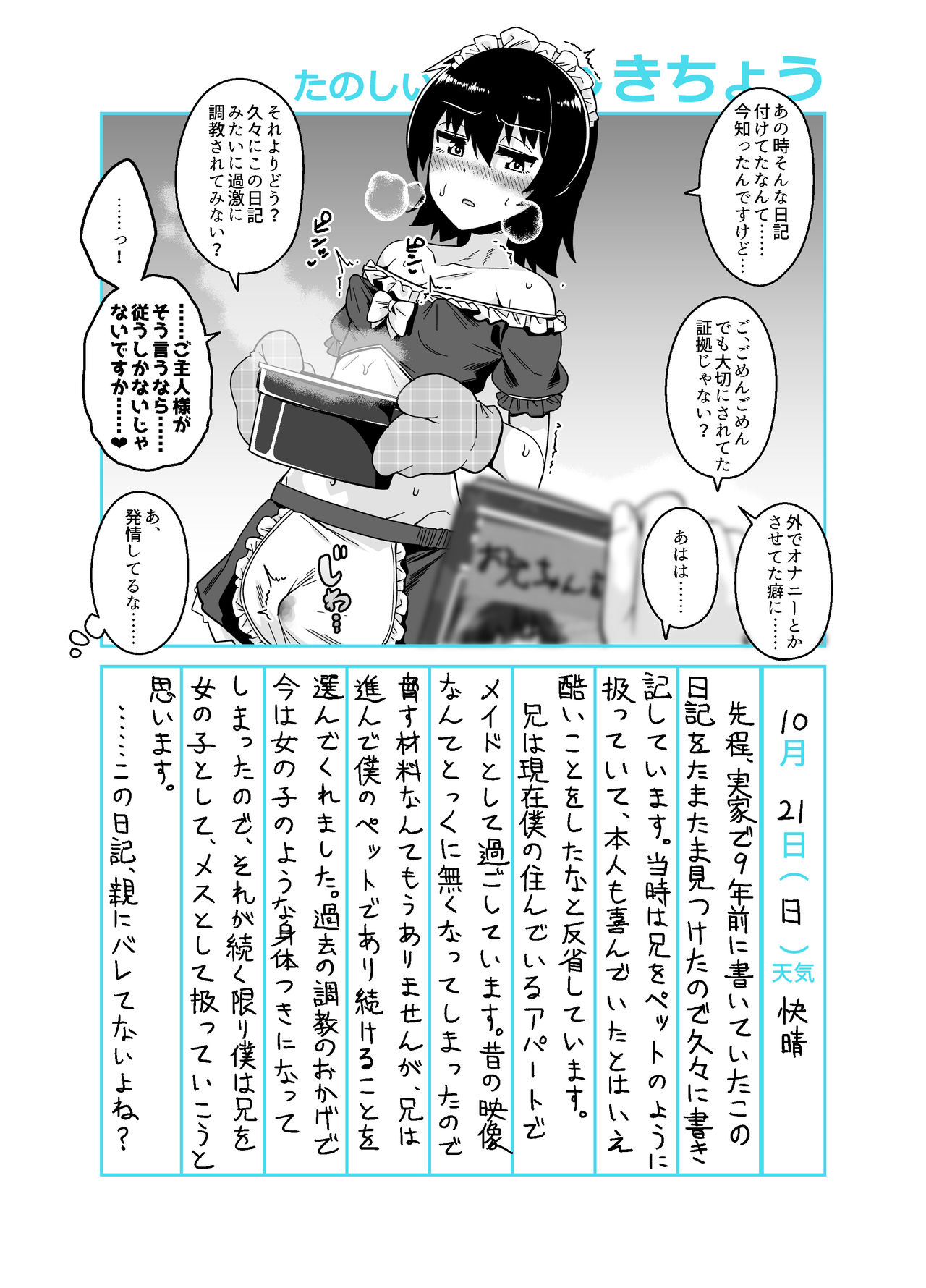 [縦横一線 (品川ミクズ)] お兄ちゃん調教日記 [DL版]