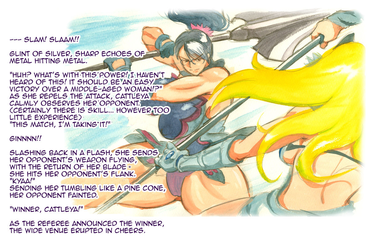 [pink-noise (みずいろ めがね)] Cattleya ＆ Lana ～武器屋の母子〔おやこ〕～ (クイーンズブレイド)[英訳]