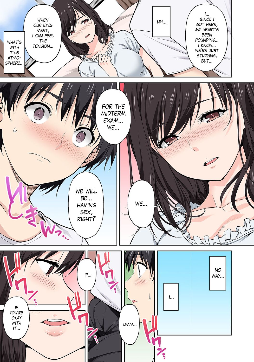 [月本築希] セックスの予習しませんか?～性交の実技試験が導入された社会～ 第1話 (COMIC アナンガ・ランガ Vol.49) [英訳]