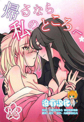 (C95) [へっちほっぐ (へち、さいらー)] 帰るなら私のところへ (Fate/Grand Order) [中国翻訳]