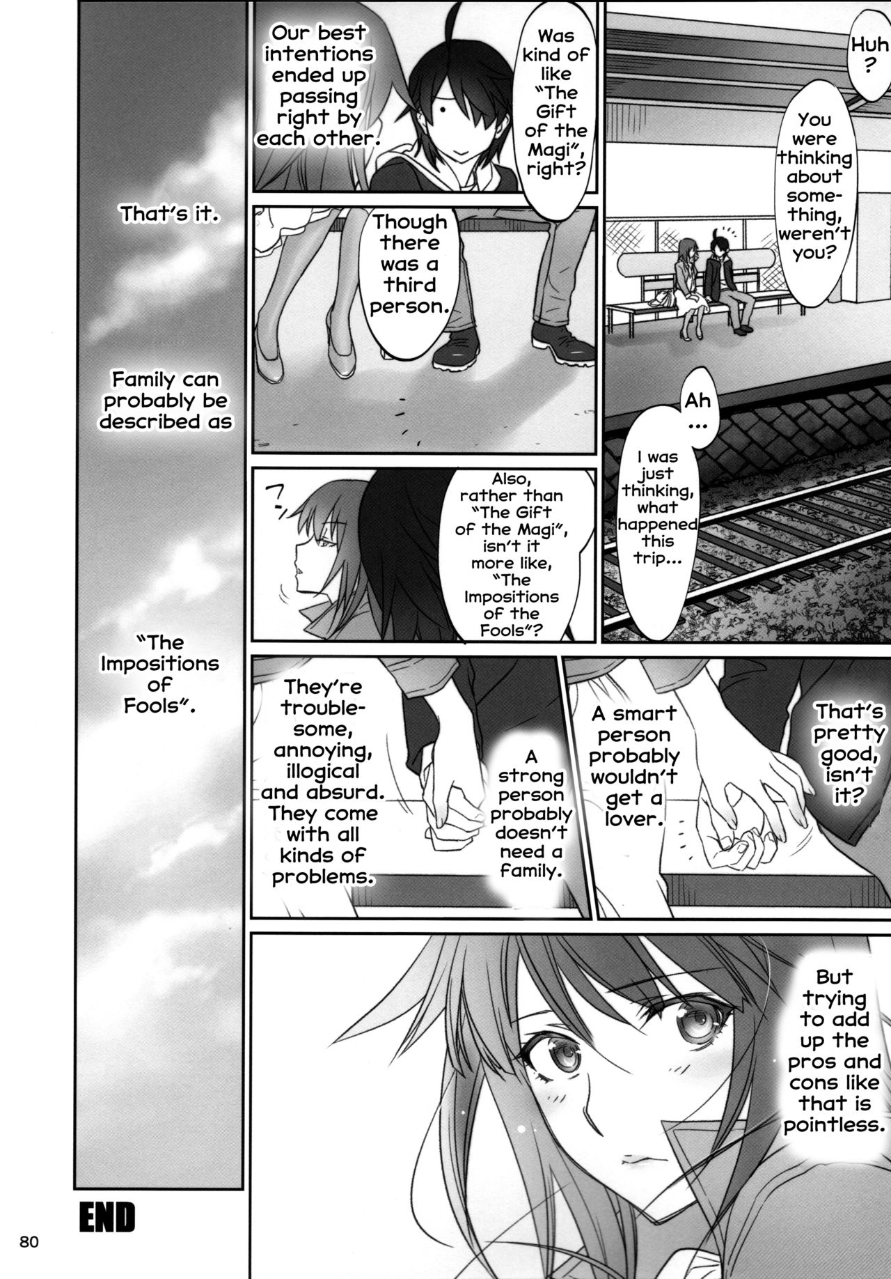 (C91) [Bloody Okojo (芥川まんぼう、多角獣)] ひたぎファミリー 後編 (化物語) [英訳]