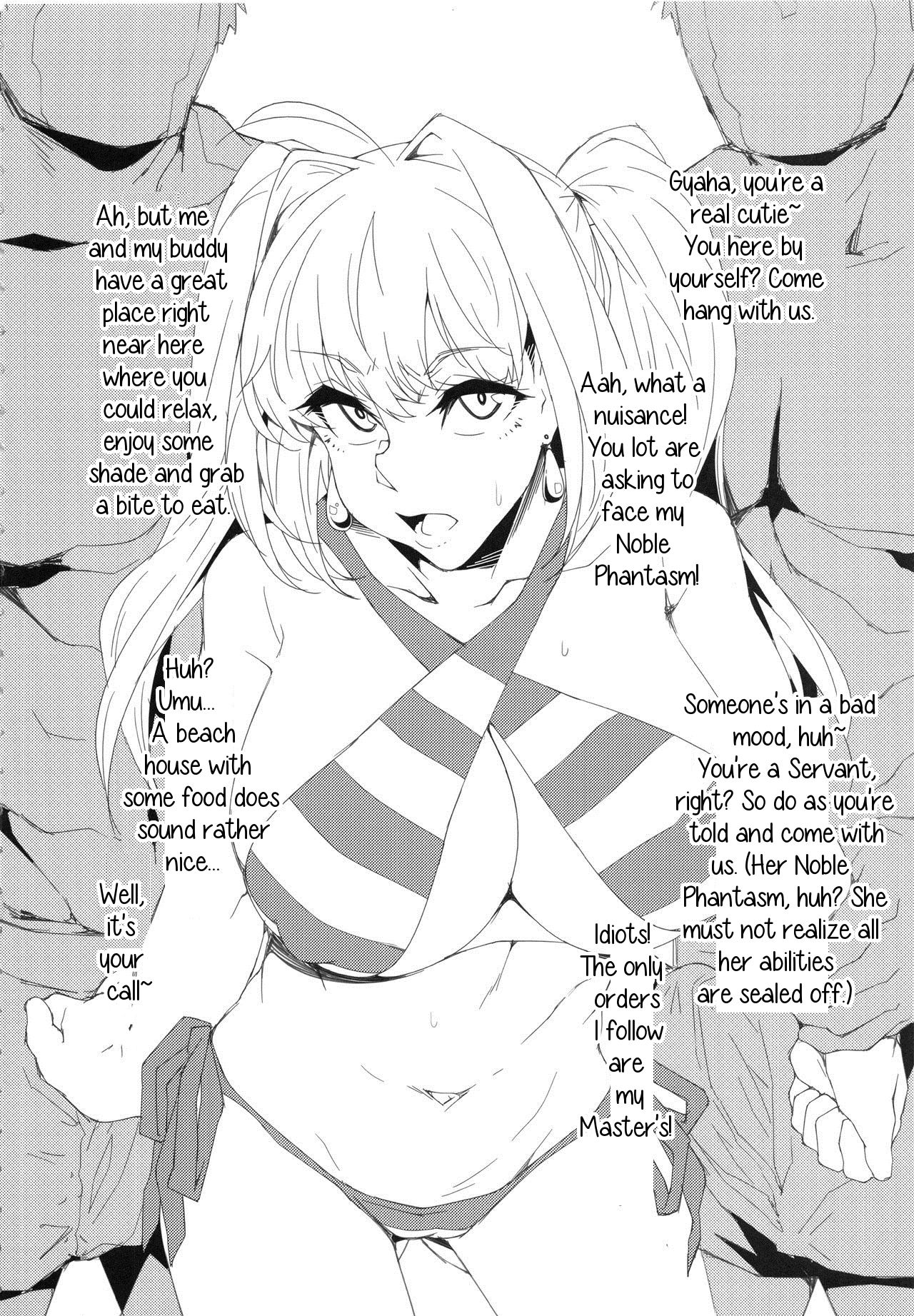 (C94) [燻製堂 (ベーコン)] カルデアNTRナンパビーチ (Fate/Grand Order) [英訳]