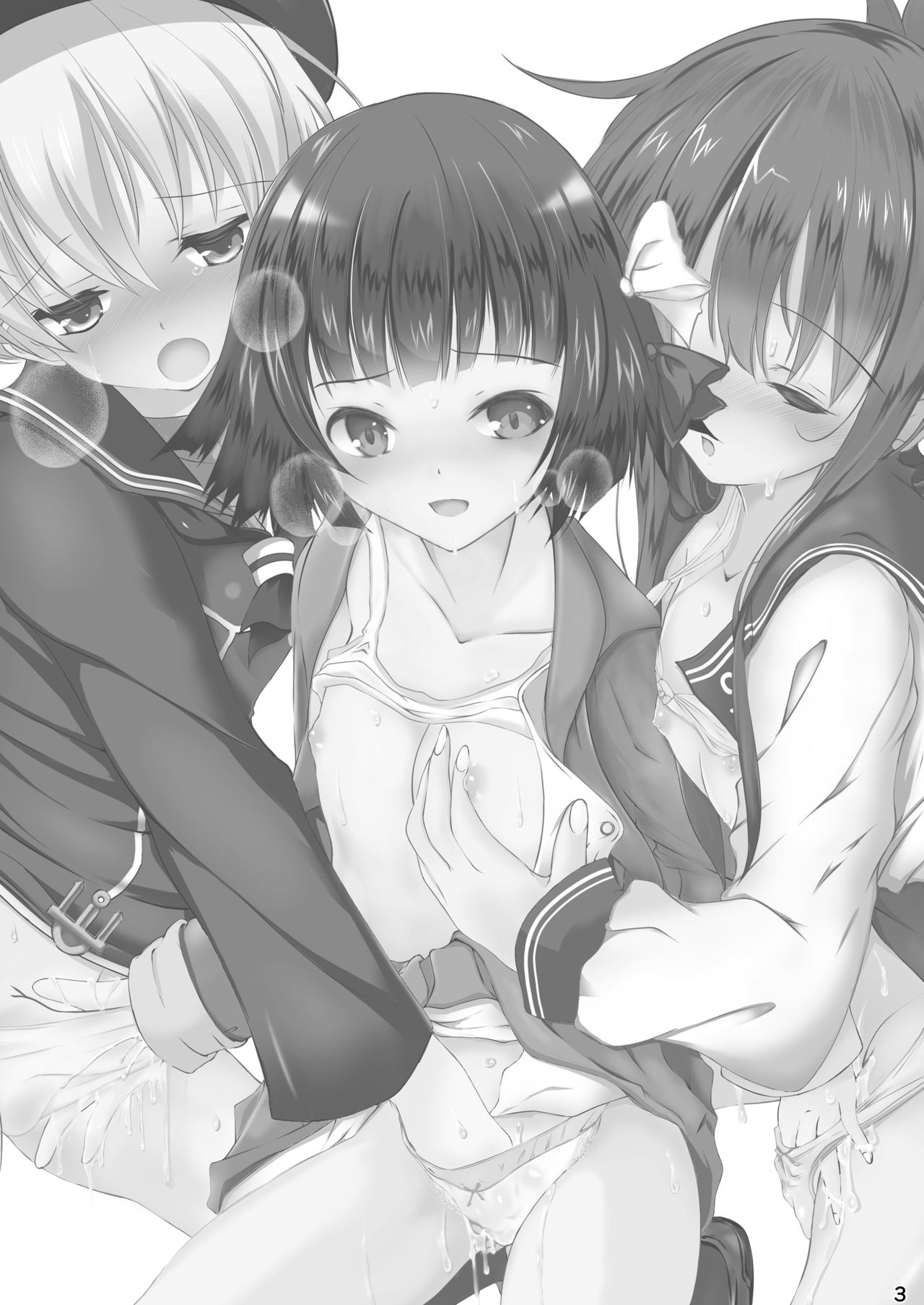 [まけどに屋 (さちゅま)] 電ちゃんと石垣ちゃんとレーベきゅん (艦隊これくしょん -艦これ-) [DL版]