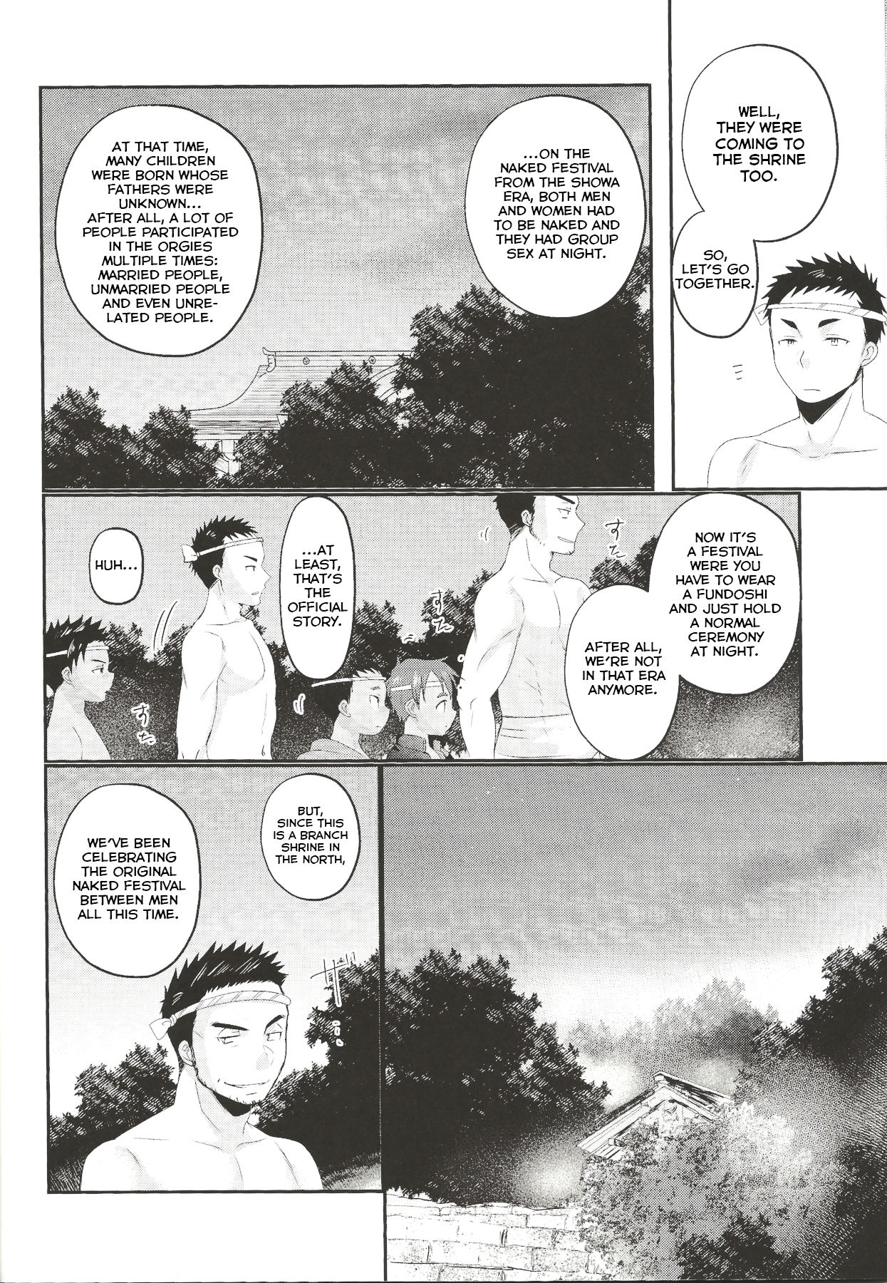 (ぼーいず☆パレード2) [たなかな (田中なつみ)] ふんどし露出乱交 [英訳]