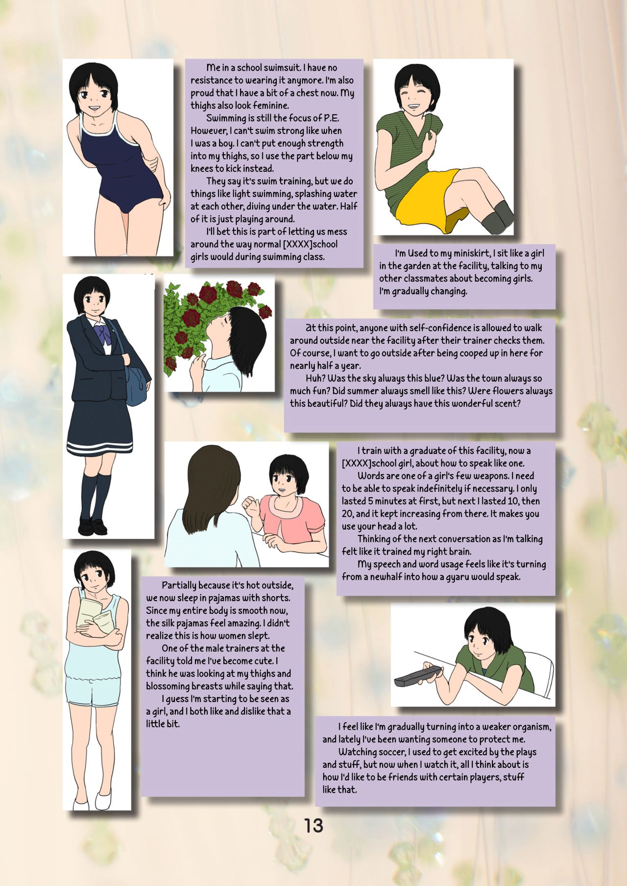 [ゆっこの不思議な部屋 (月夜眠、月夜乃まろん)] Sex Change Diary [英訳] [DL版]