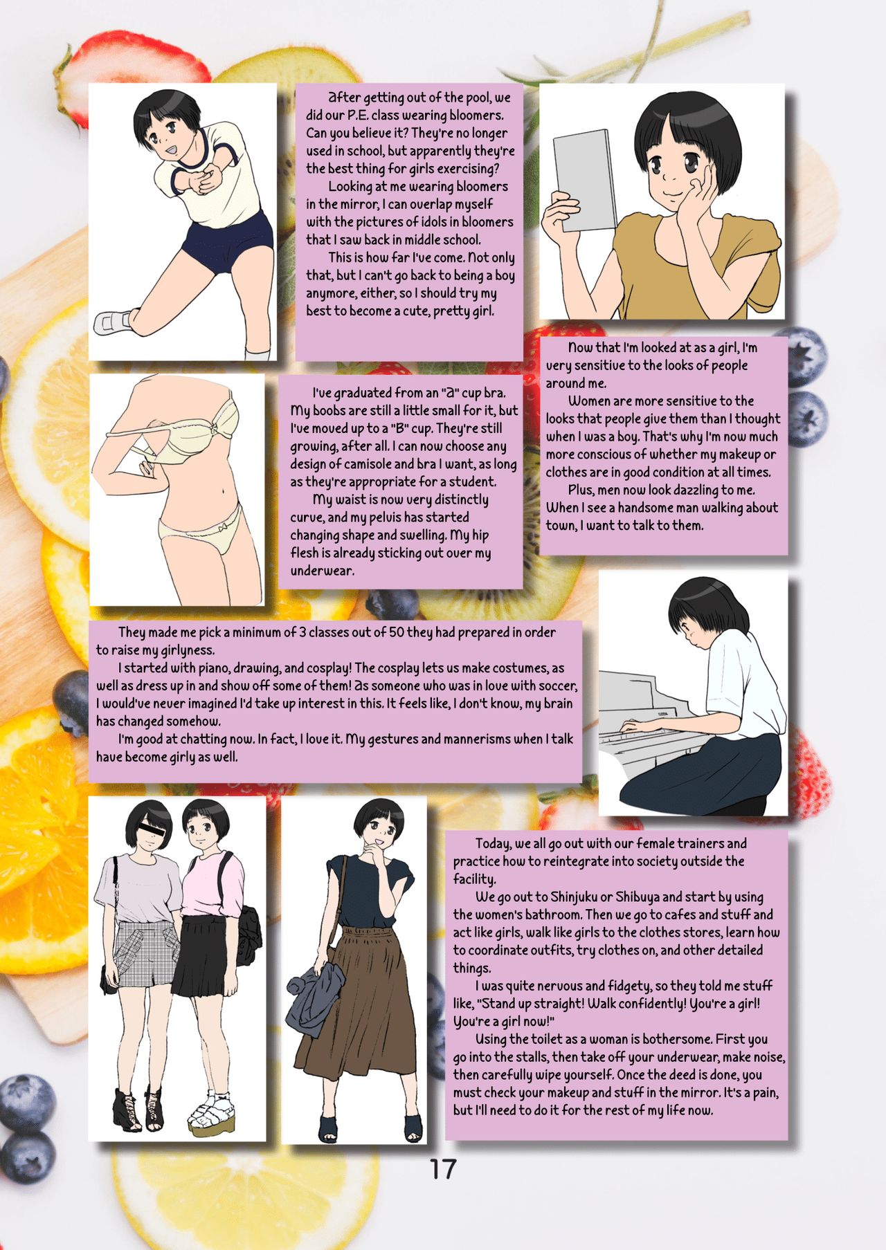 [ゆっこの不思議な部屋 (月夜眠、月夜乃まろん)] Sex Change Diary [英訳] [DL版]