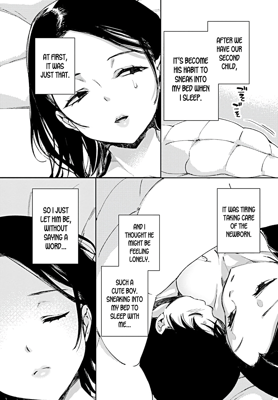 [あちゅむち] 実母の巨乳を貪るショタは愛情と母乳を注がれる (COMIC ペンギンクラブ 2019年8月号) [英訳] [DL版]