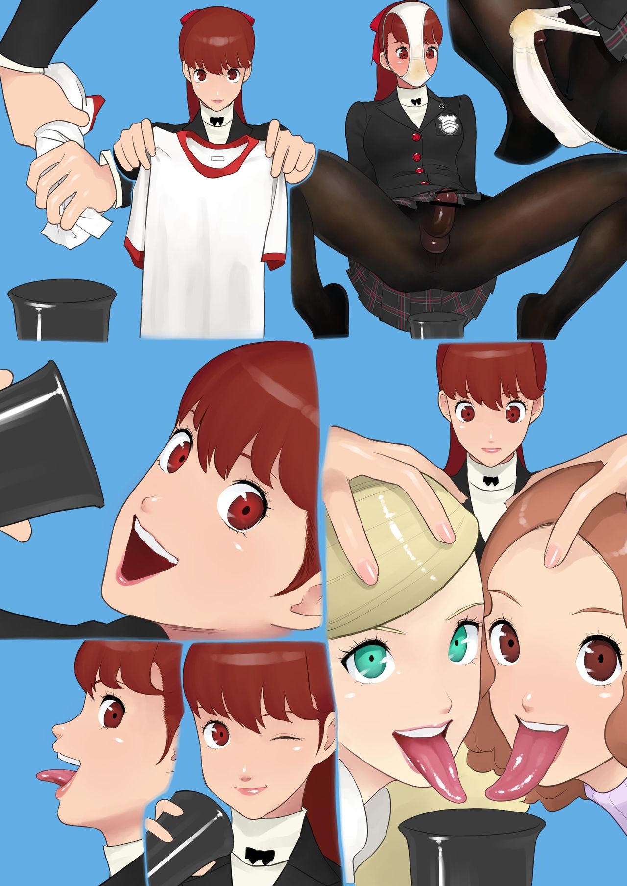 [高校パンチ] 謎のパレスで繰り広げられる狂宴 (ペルソナ5)