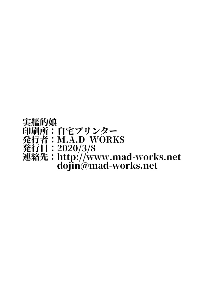 [M.A.D WORKS (たむ)] 実艦的娘 (艦隊これくしょん -艦これ-) [DL版]