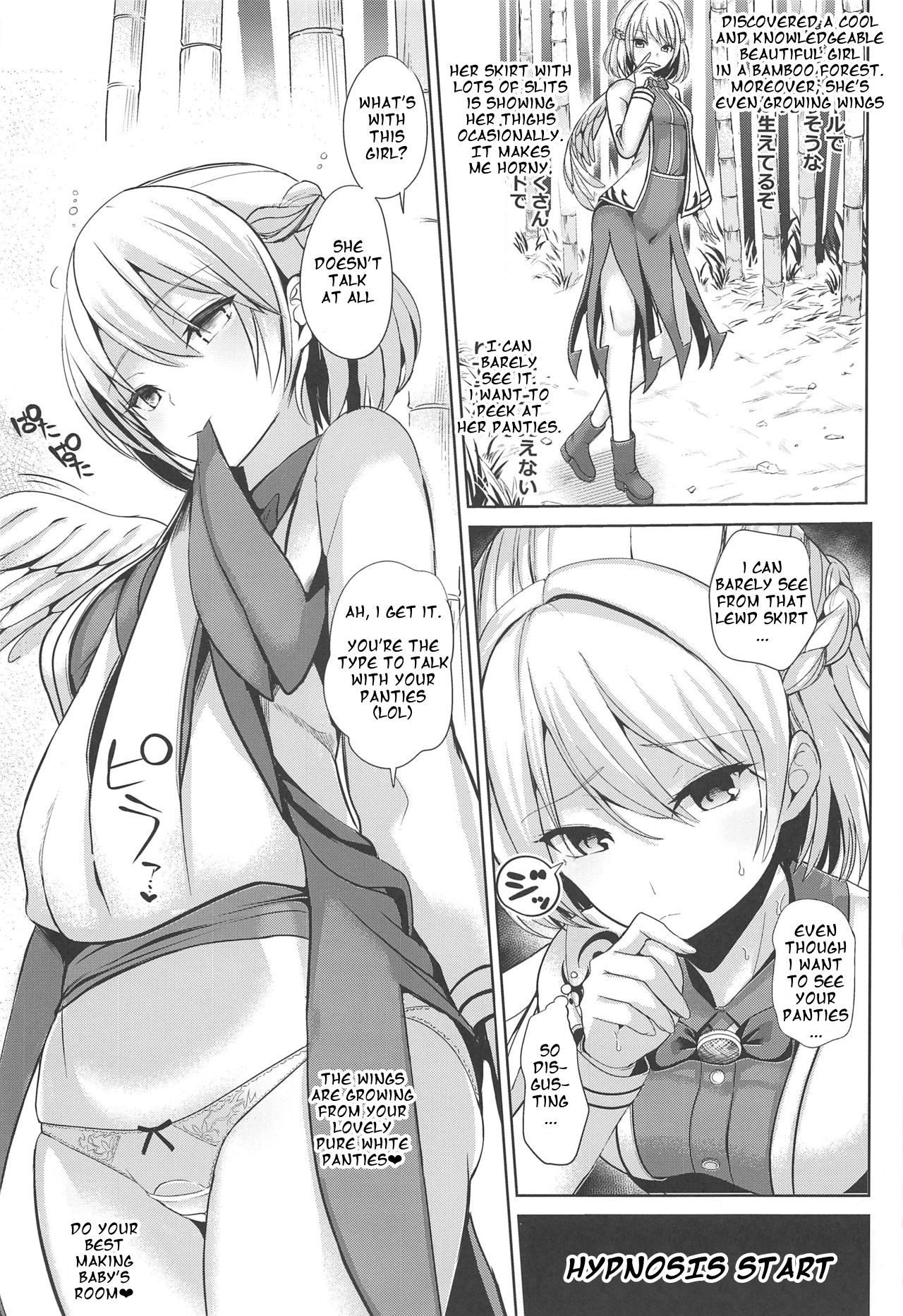 (C94) [背徳漢 (背徳漢)] キモがる少女に催眠♥たくしあげモロパン本 (東方Project)