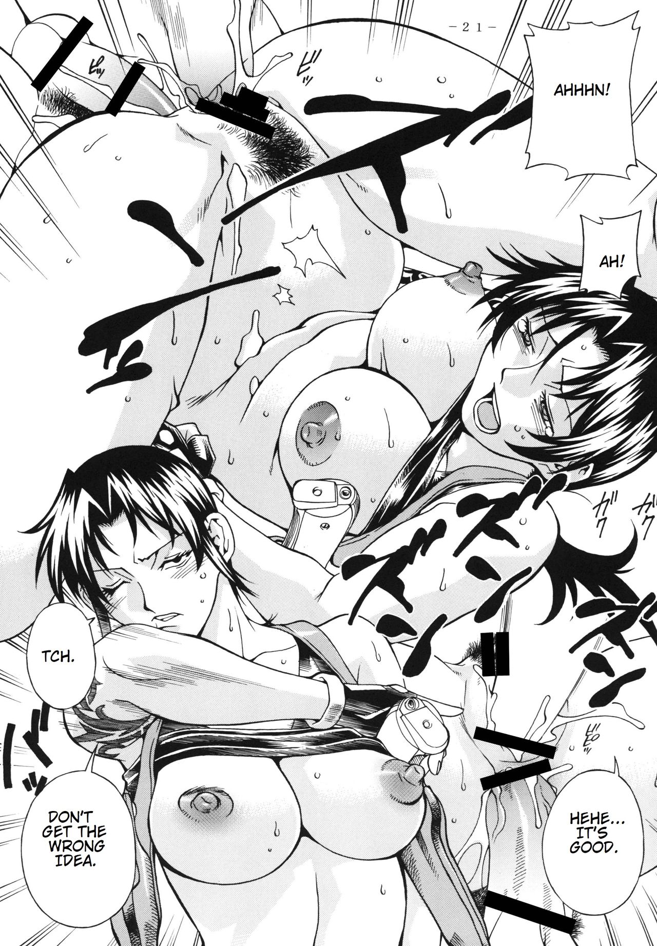 (C80) [三月のライオン (Don.繁)] TRIPLE HANDED (ブラック・ラグーン) [英訳]