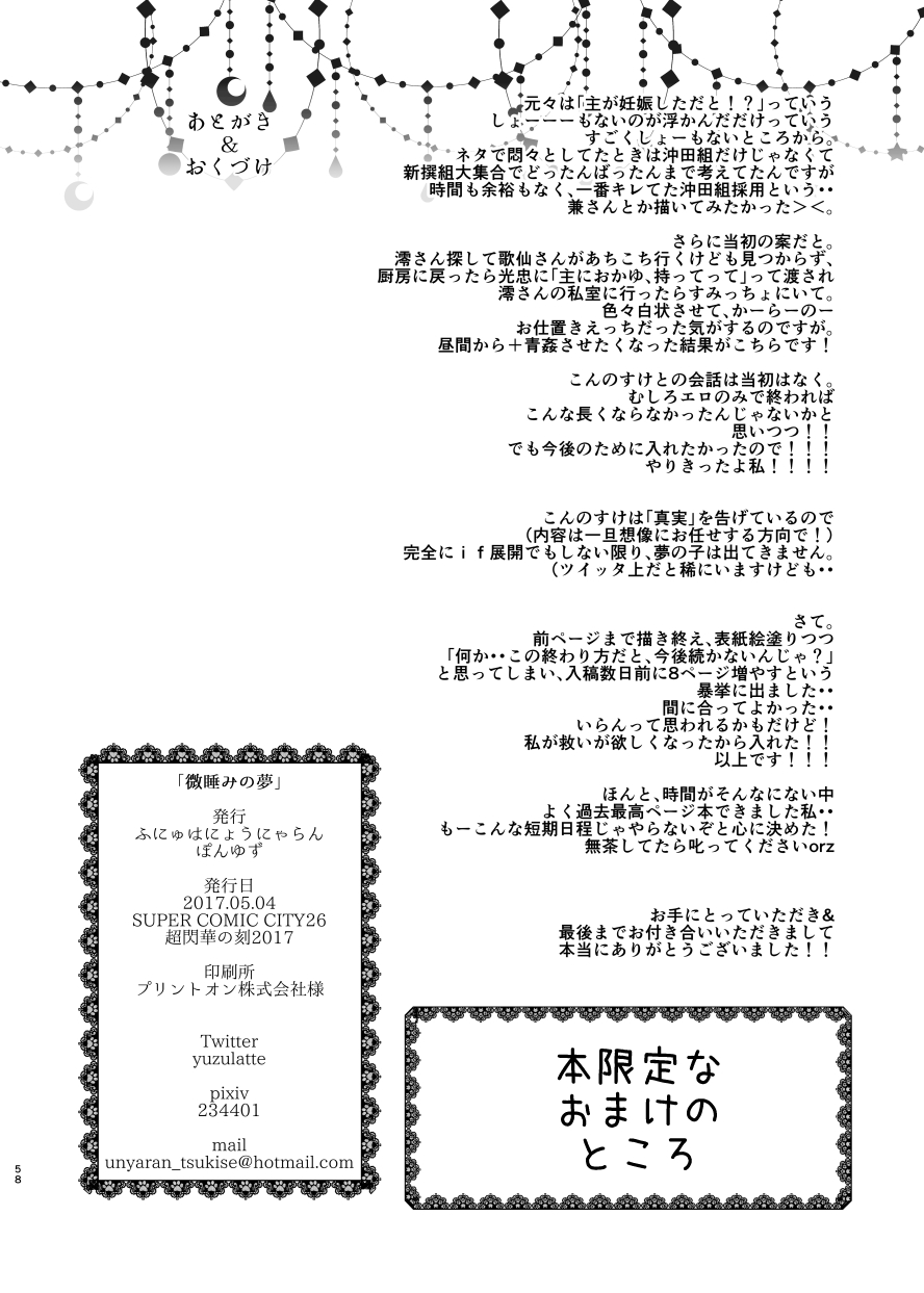 [ふにゅはにょうにゃらん (ぽんゆず)] 微睡みの夢 (刀剣乱舞) [DL版]