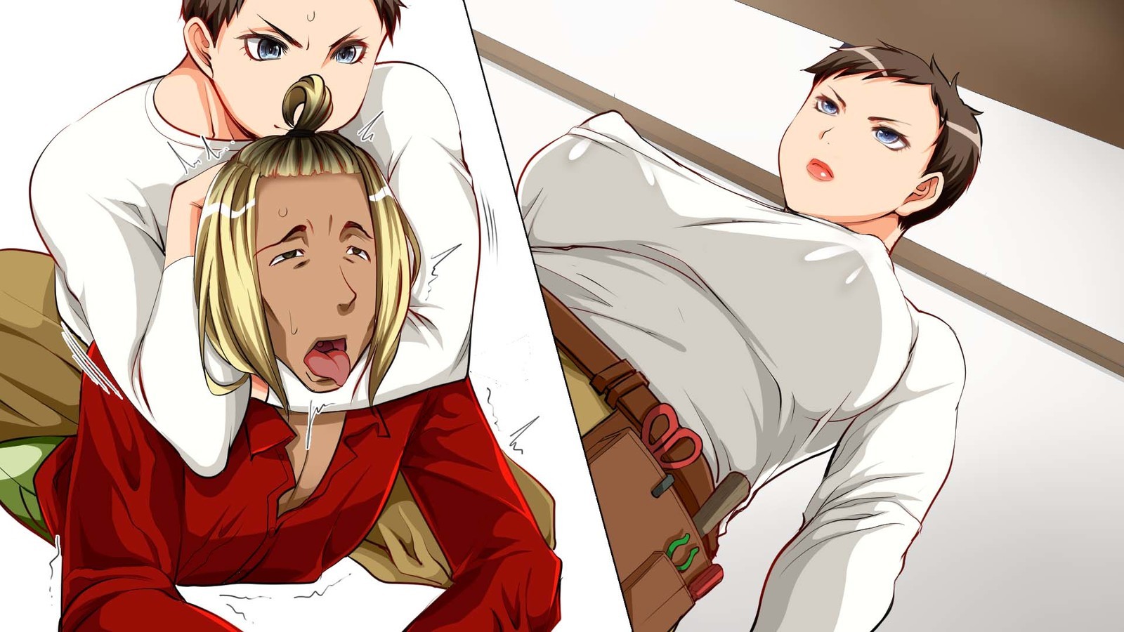 強いドミナトリックスの母とトラシーガイ