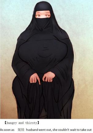 【お腹が空いて喉が渇いた】私人画家-英語