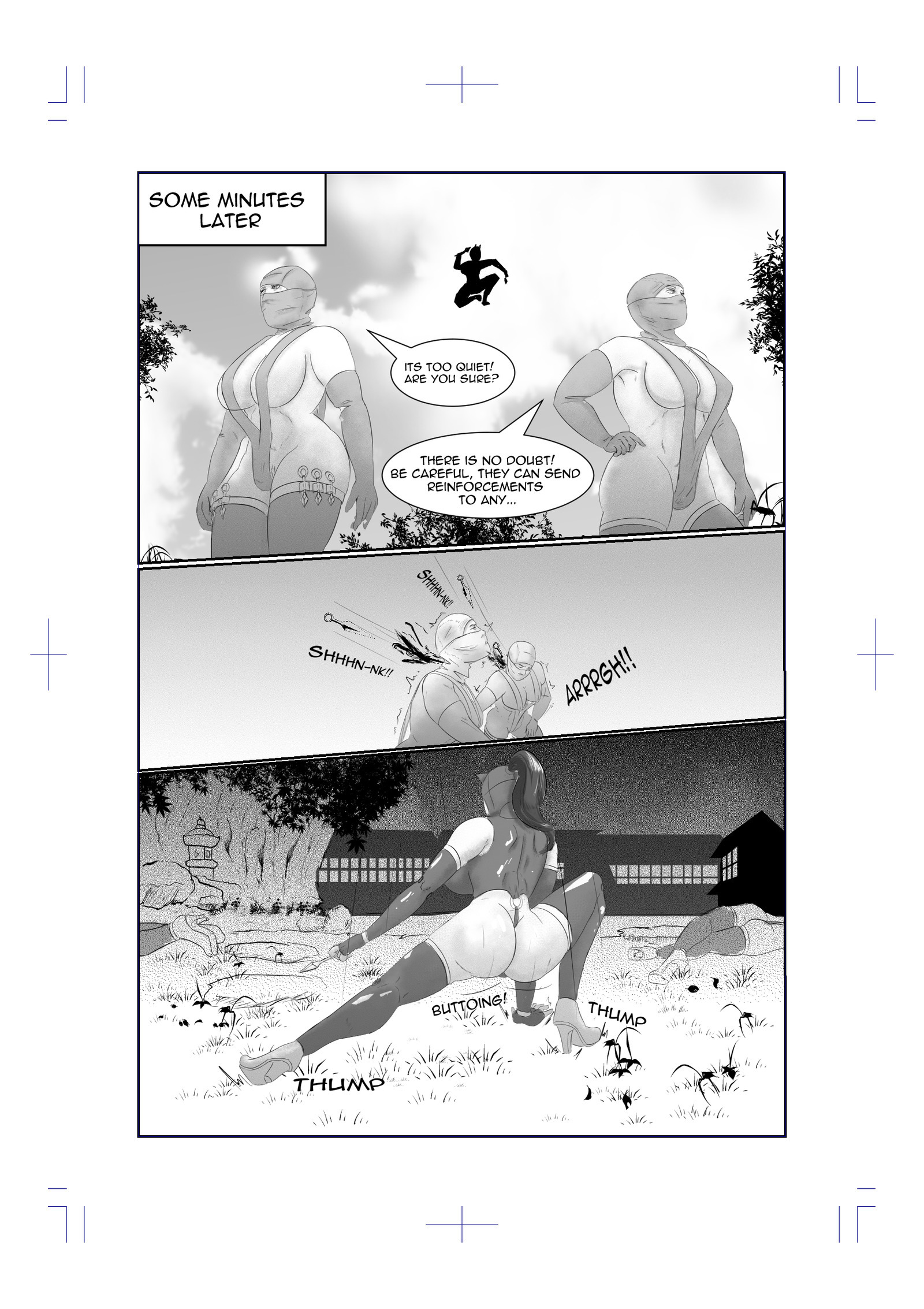 SK8poisonによるデス忍者ミスノコミック