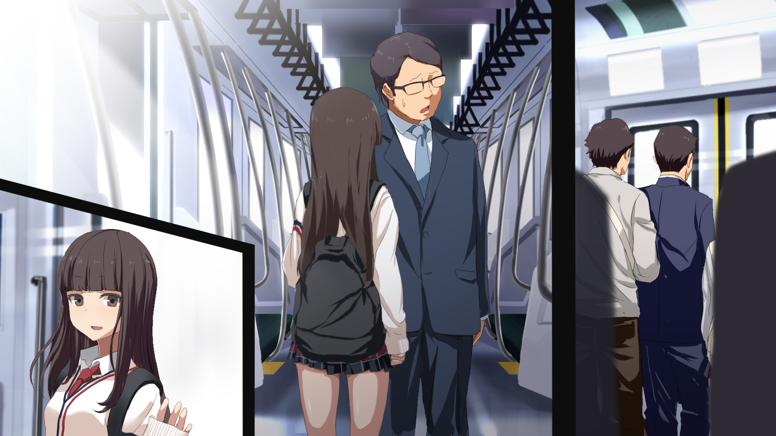 shōakumaJKnishiboritorareruman＆＃x27; in gyaku chikan densha