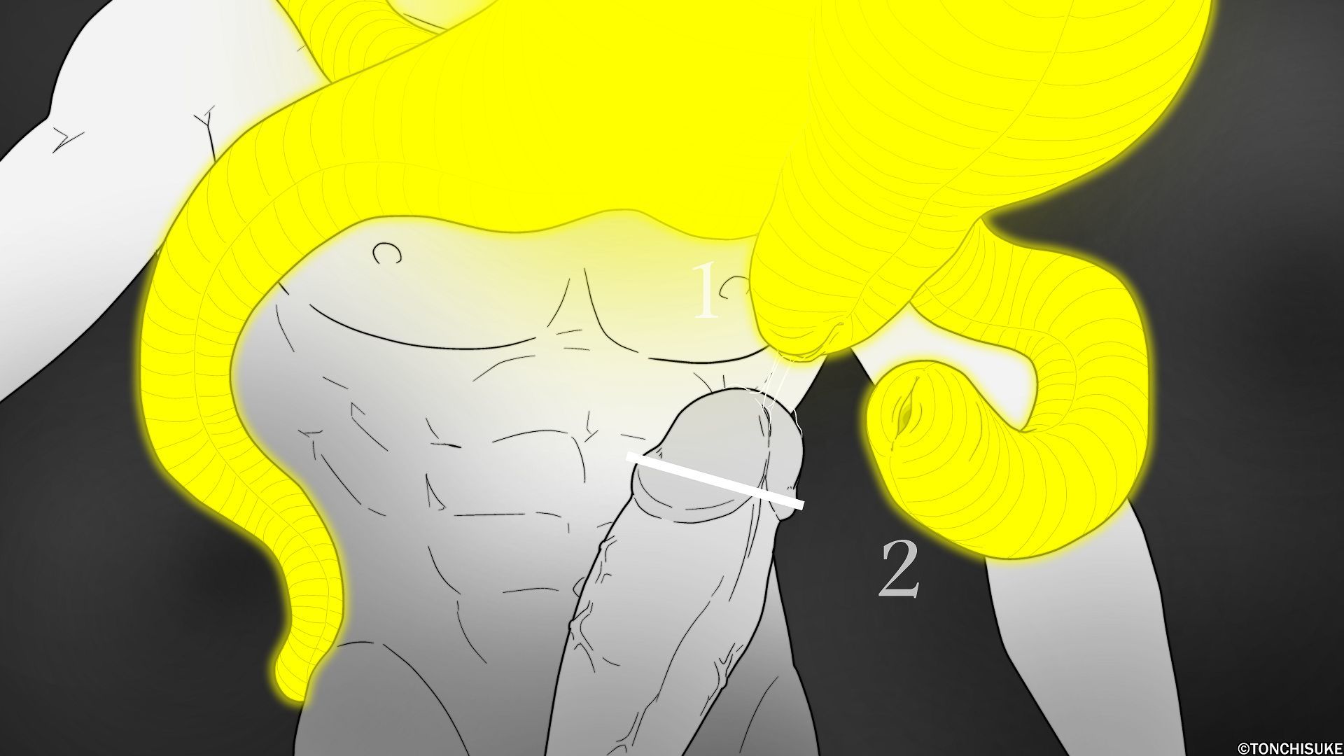 ヒトデの精液を食べる