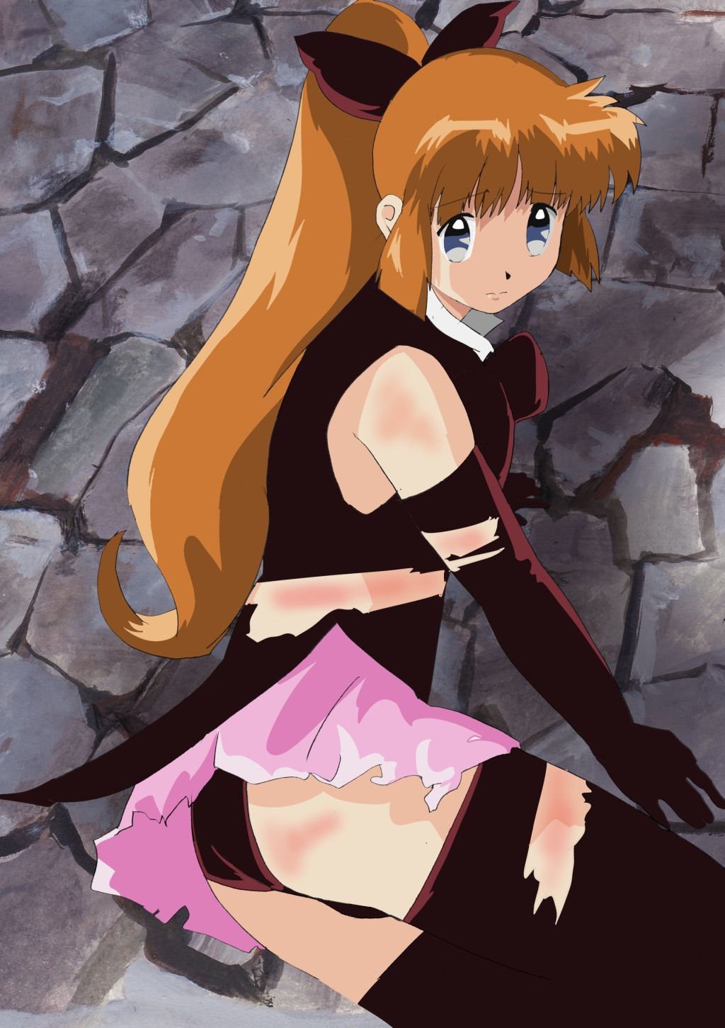 捕らえられた怪盗少女