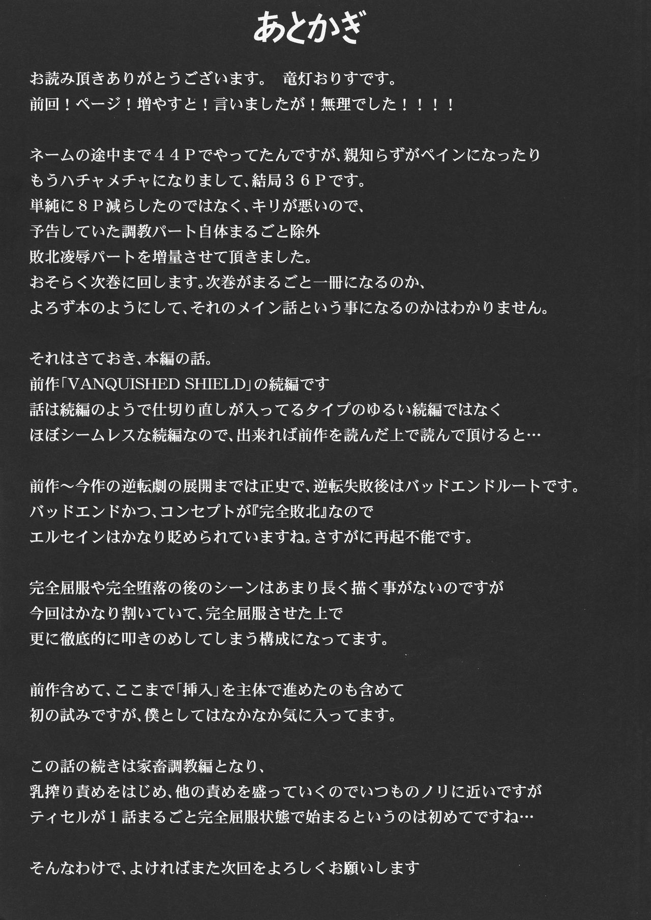 千姫千姫エルセインVANQUISHEDSHIELD 2