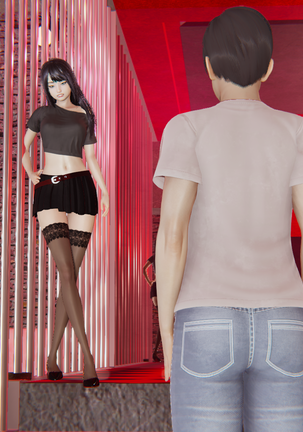 プレイルームを訪れる恥ずかしがり屋の男