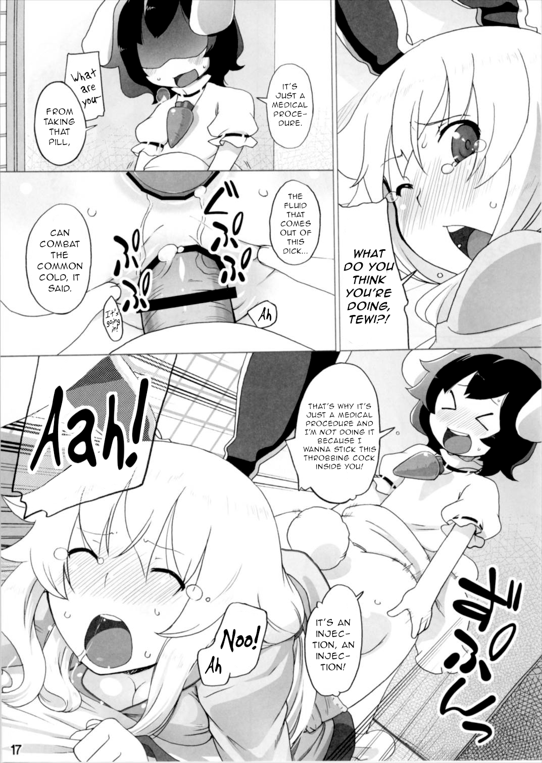 (幻想郷サミット4) [ももエゴ (けいじえい)] 風邪ひき兎と看る兎。 (東方Project) [英訳]