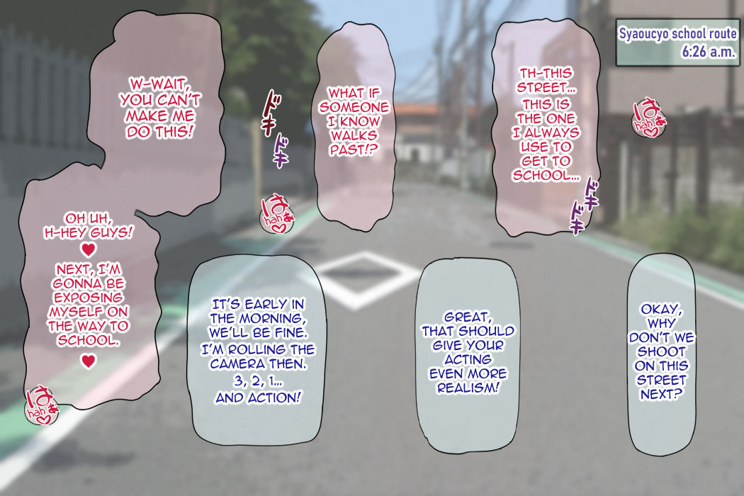 [Fall-in-Love] 生放送!黒ギャル全裸登校 [英訳]