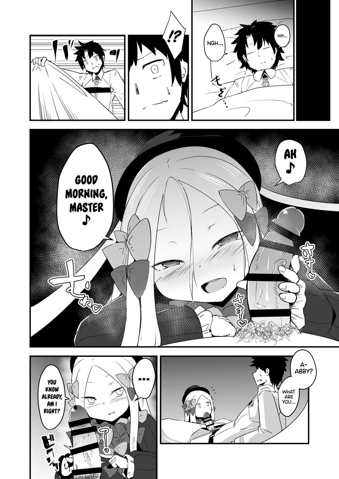 [寿司屋 (春々春兎)] アビーのこんな格好を見て興奮してしまったの?マスター♪イケナイ人だわ (Fate/Grand Order) [英訳] [DL版]