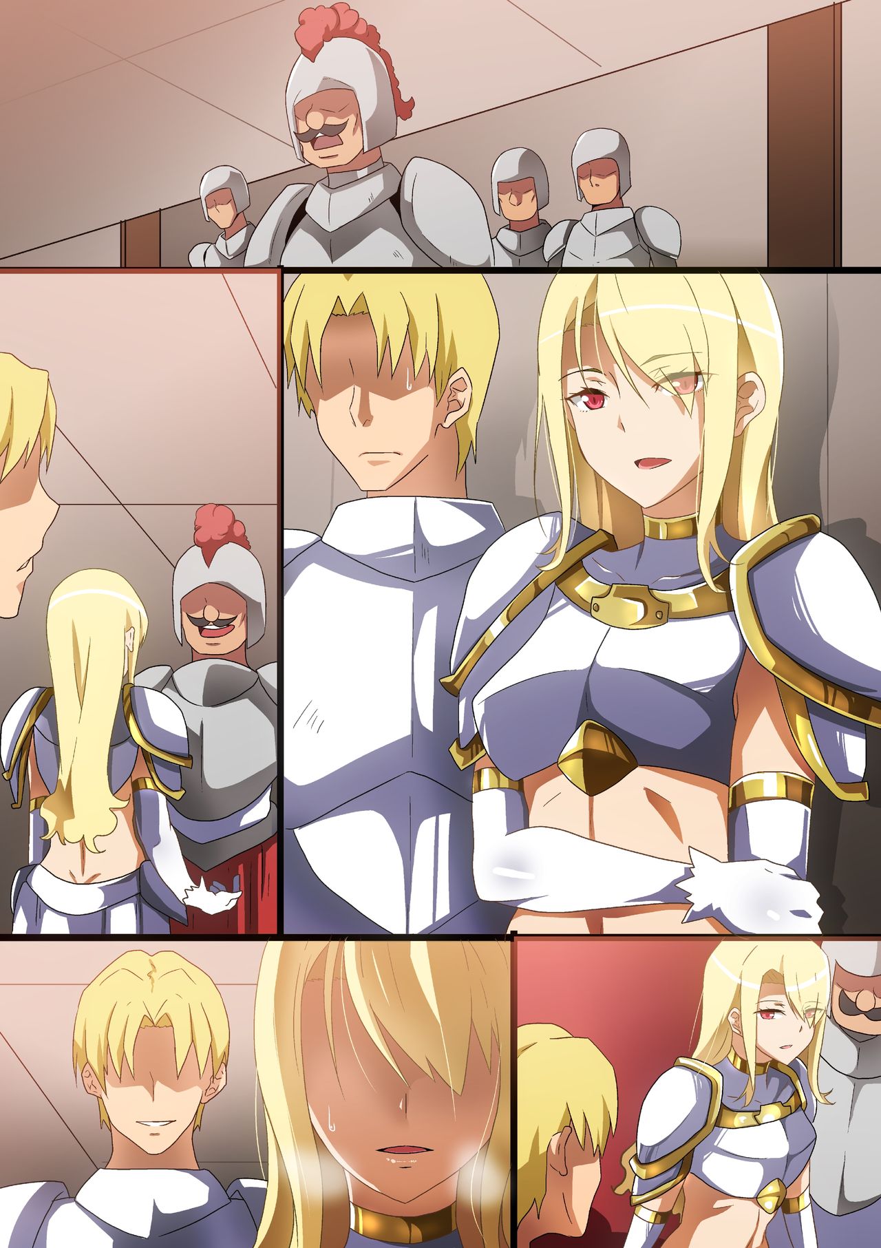 [へら] 堕ちた女騎士 [英訳]