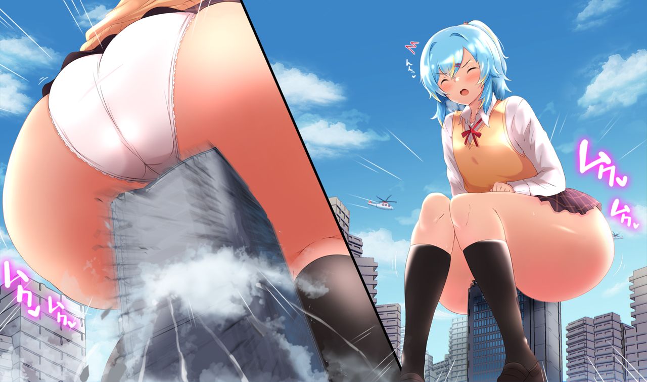 [てるを] るい巨大化イラストの差分セット [英訳]