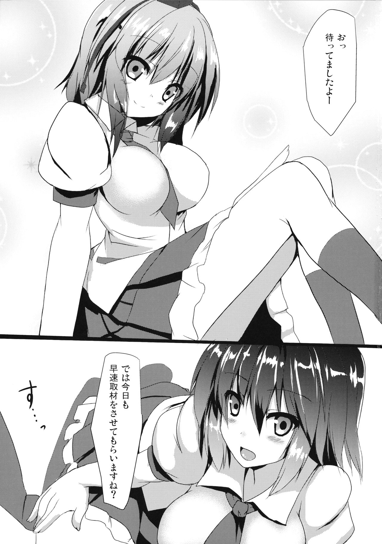 (例大祭14) [みどりや (緑式)] 文ちゃんとイチャイチャする本 (東方Project)