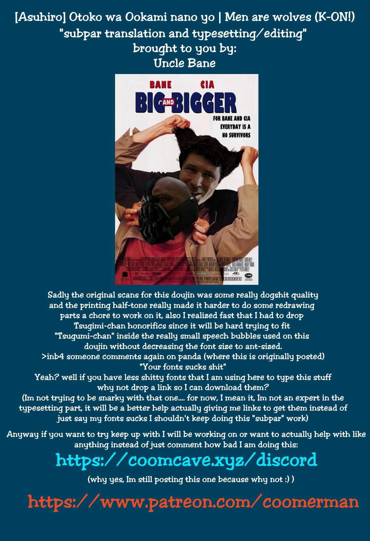 [ハンサム兄貴 (アスヒロ)] 男は狼なのよ (けいおん!) [英訳]