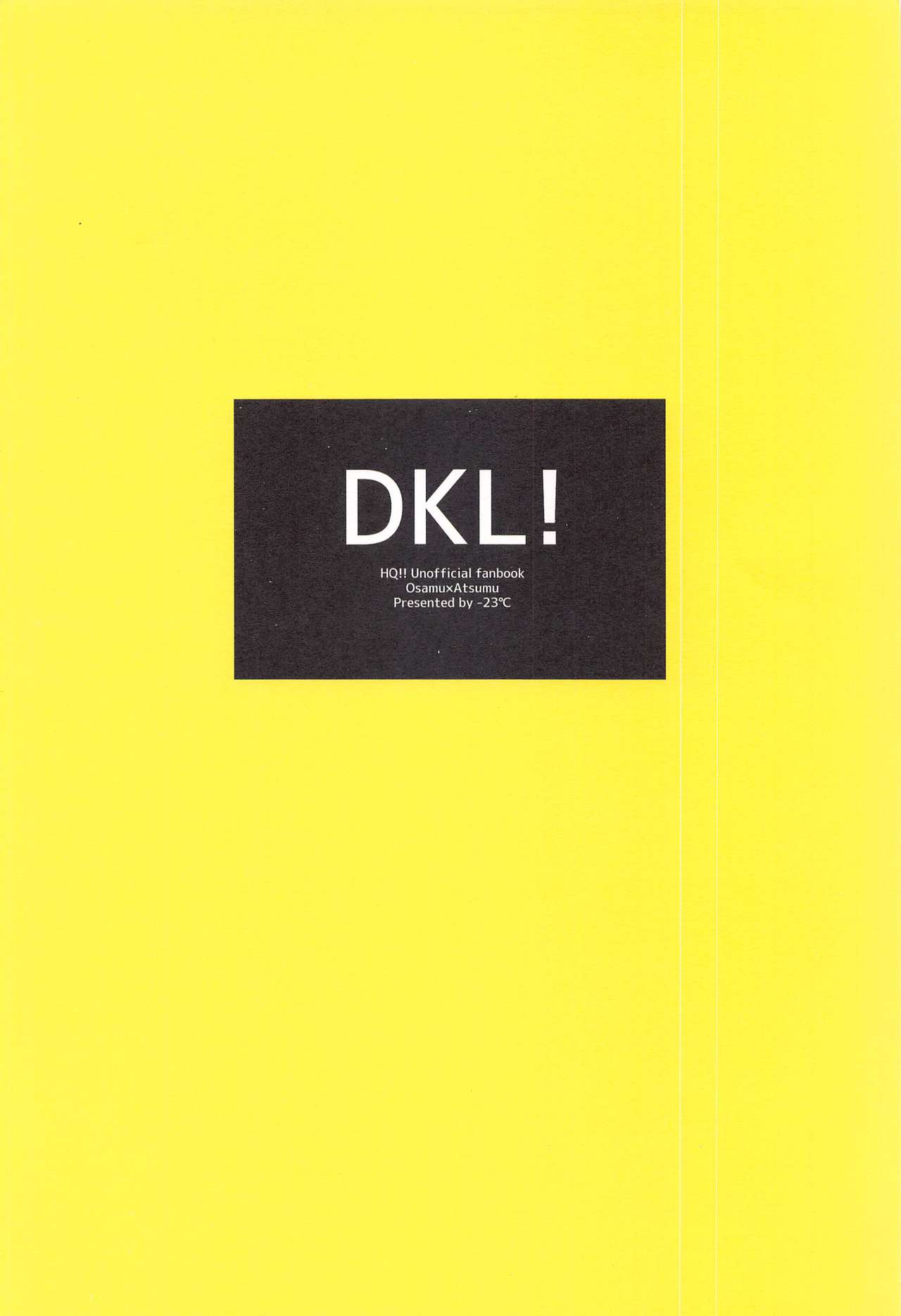 [-23°C] DKL！ (ハイキュー!!)