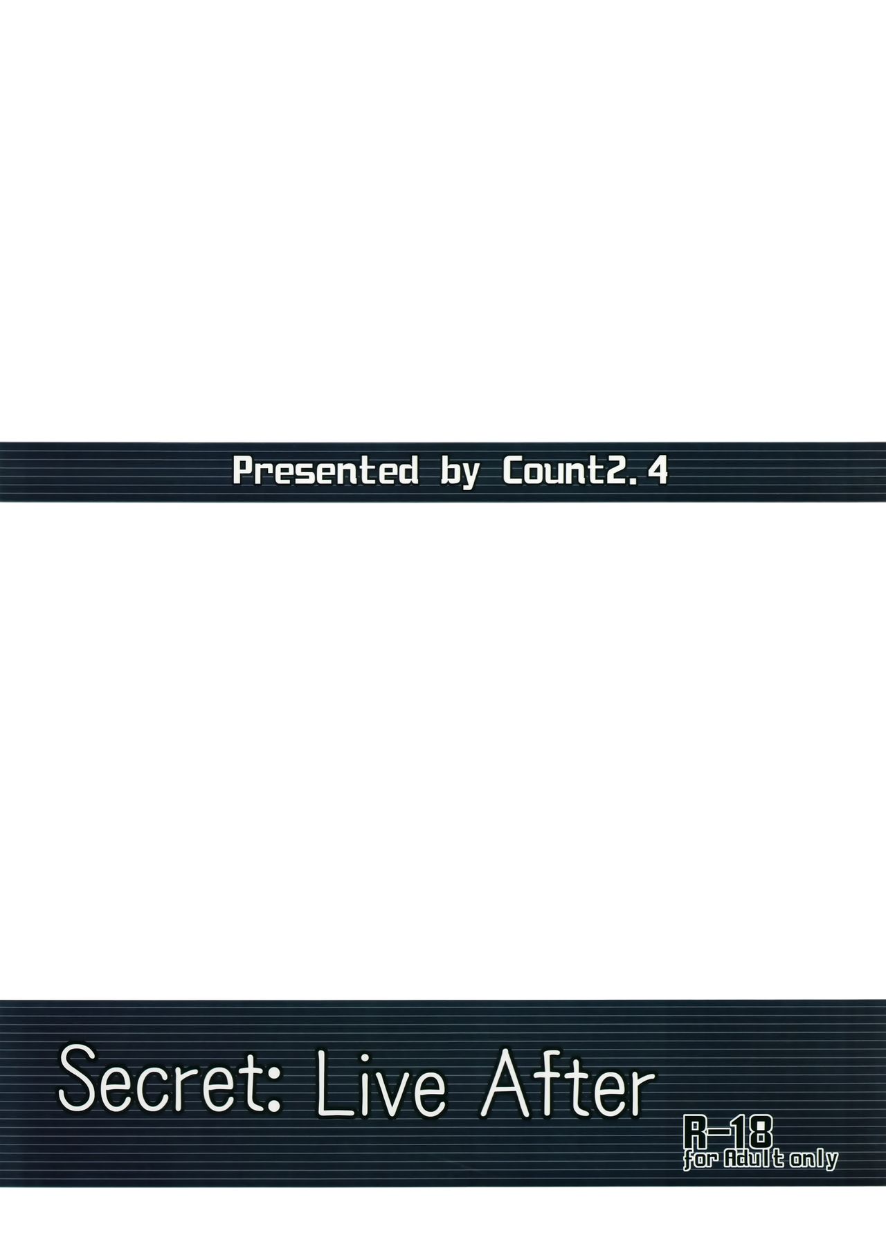 (歌姫庭園2) [Count2.4 (弐肆)] Secret: Live After (アイドルマスター)
