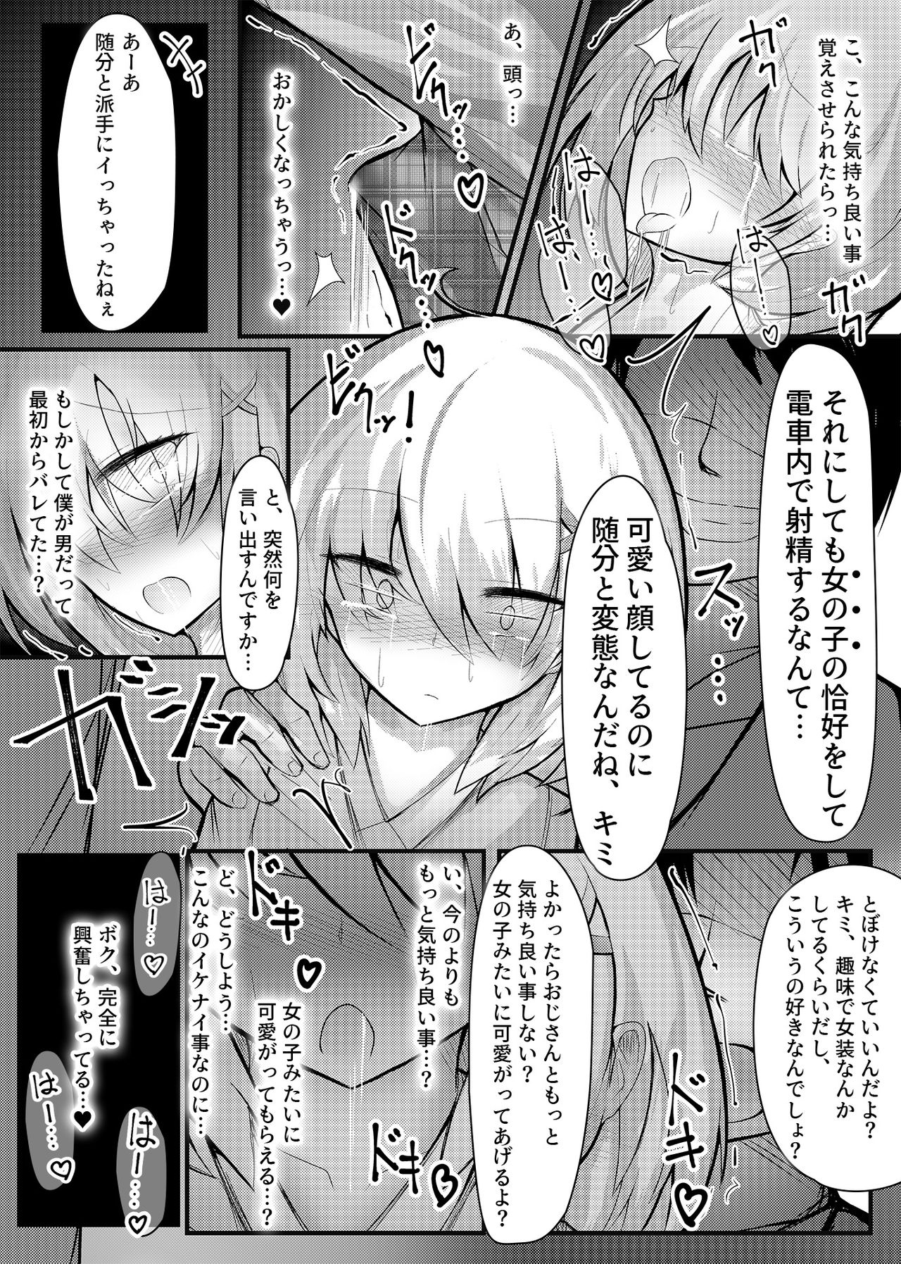 [寿命は1週間。]女装趣味の男の娘が痴漢にメス堕ちさせられる話