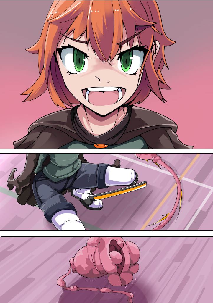 [hentaiworks (あるま)] 悪いふたなり幹部に負けて改造装置に繋がれちゃうヒーローさんの話。剛鉄のダガー 1話