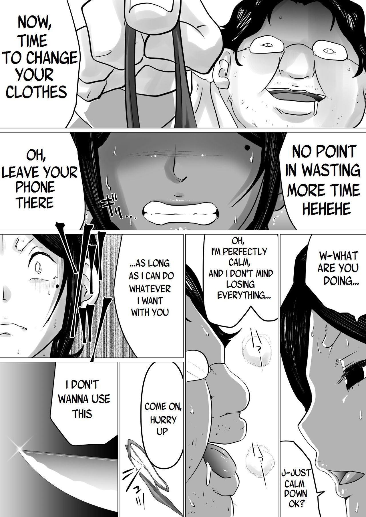 [間琴しや架] 面食い高慢妻がパート先のキモブタ上司に堕とされた経緯 [英訳]