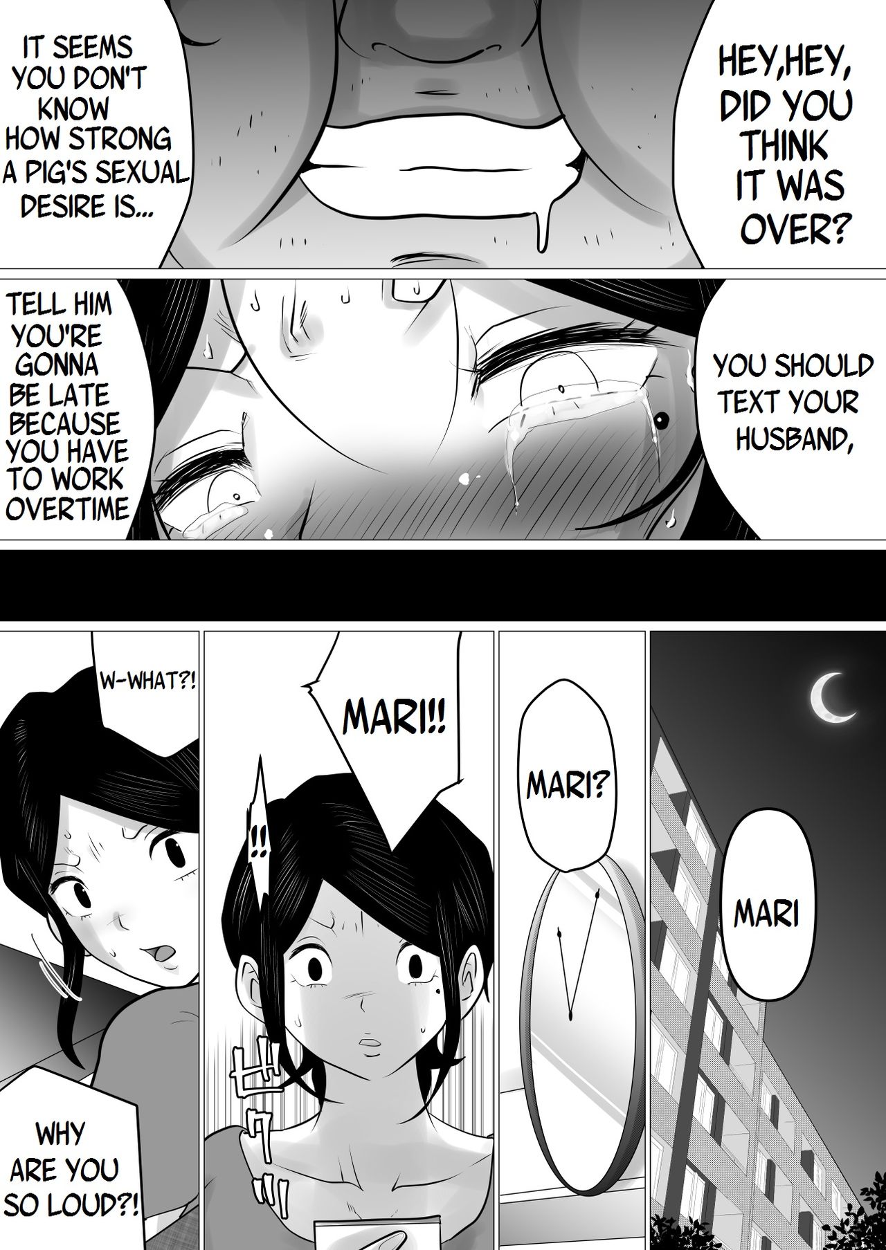 [間琴しや架] 面食い高慢妻がパート先のキモブタ上司に堕とされた経緯 [英訳]