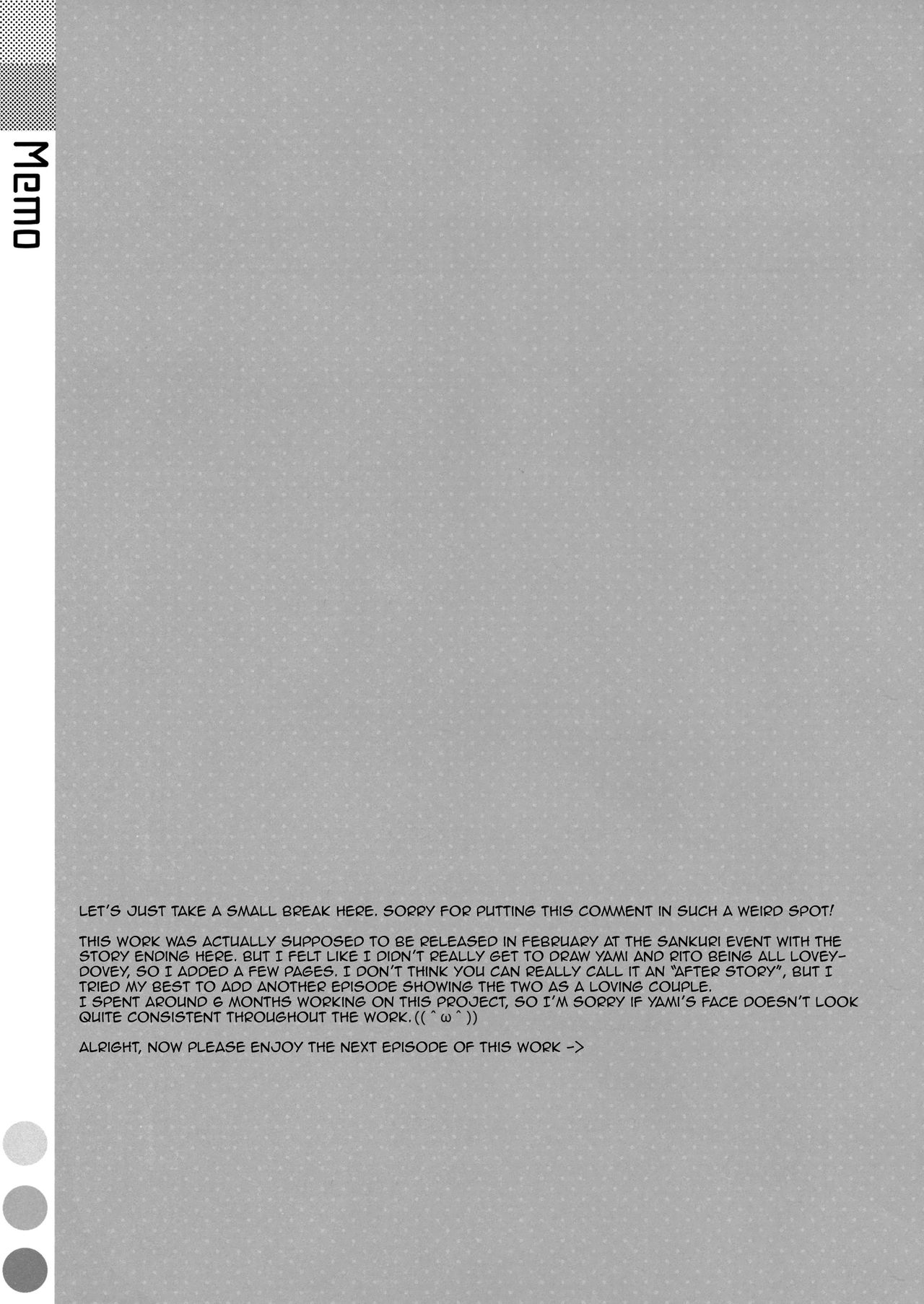 (COMIC1☆7) [TIES (タケイオーキ)] 嘘つきの恋 (ToLOVEる ダークネス) [英訳]