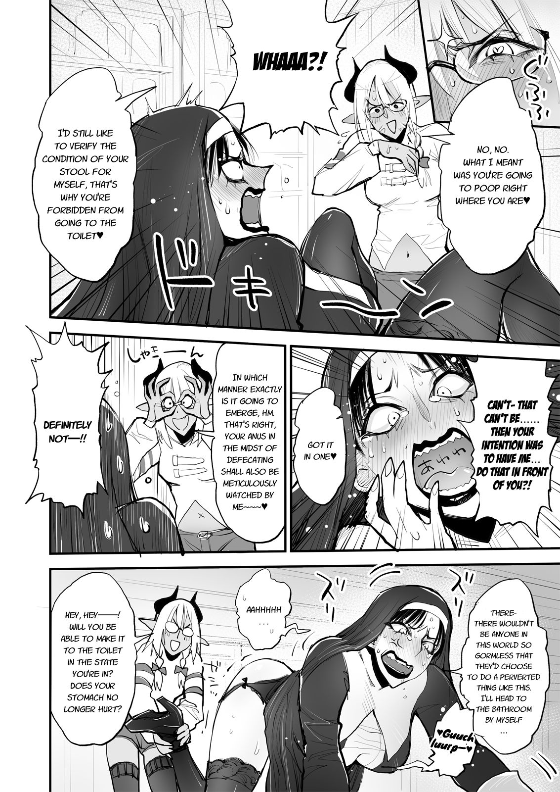 [ルシウム23日] 便秘のシスターとふたなりのお医者さん [英訳]