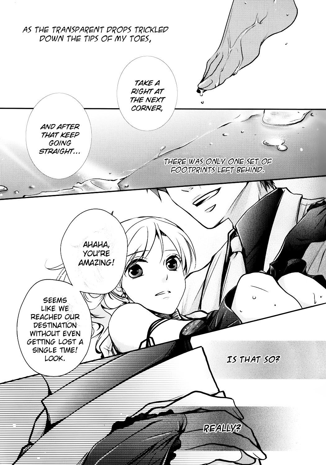 (ラヴ♥コレクション2014) [tate-A-tate (エリヤ)] 濡れた足跡 (ハートの国のアリス ～Wonderful Wonder World～) [英訳]