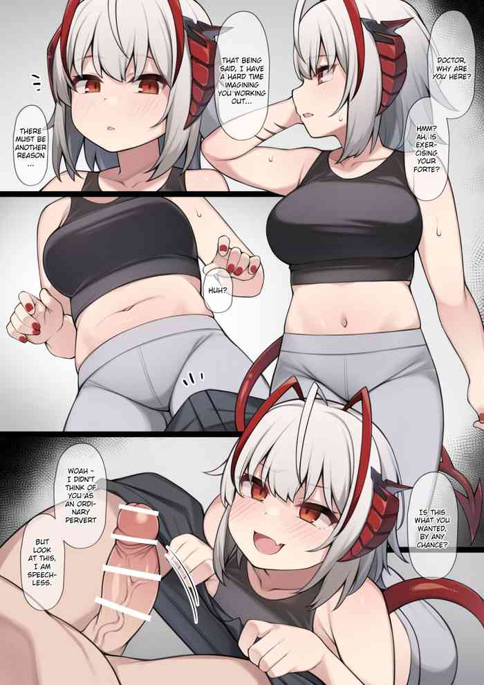 [Moo] 優しいWに逆レ〇プされる妄想絵♡ (明日方舟) [英訳]